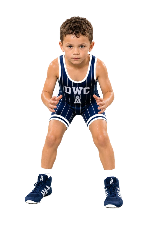 Representative Lil Bits wrestler in DWC gear