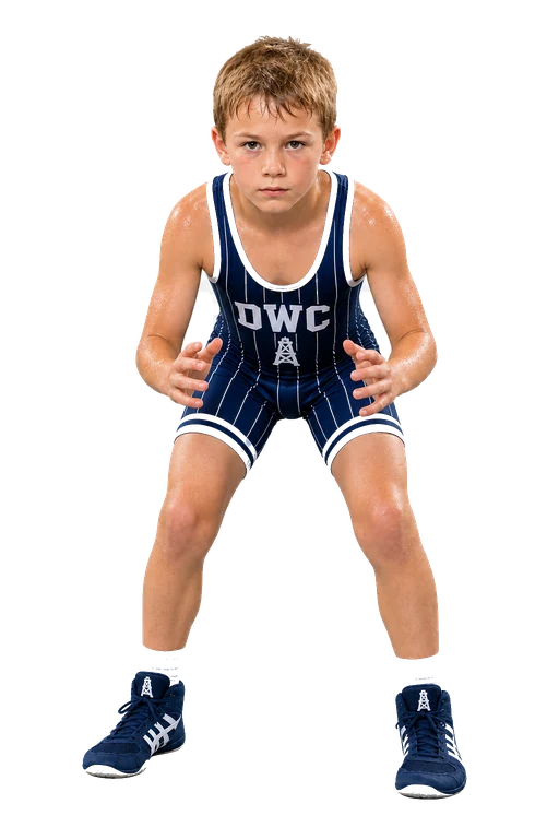 Representative Roughnecks wrestler in DWC gear